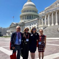Advocates outside capitol building
