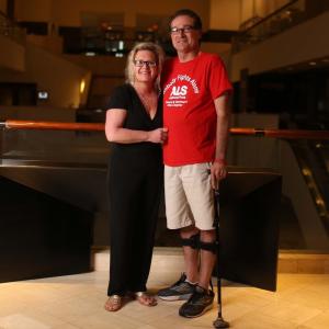 Person with ALS and caregiver