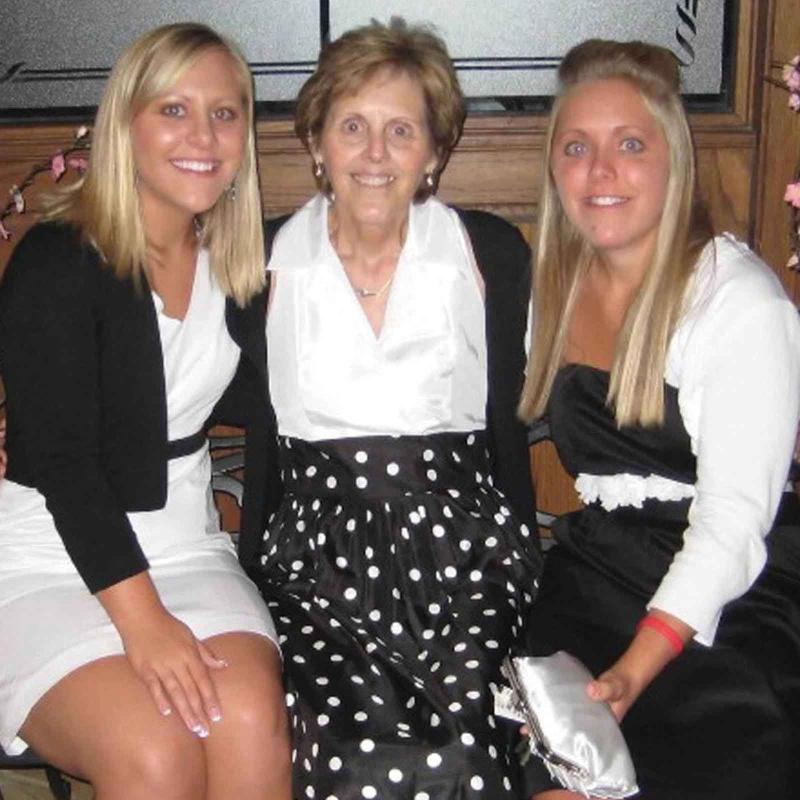 Jane Calmes and her daughters