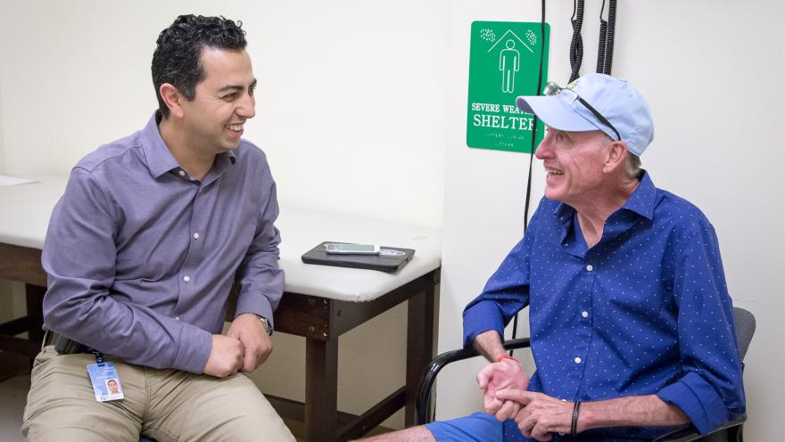 Clinician and patient