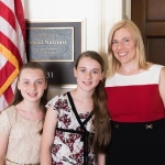 Two girls with represenative