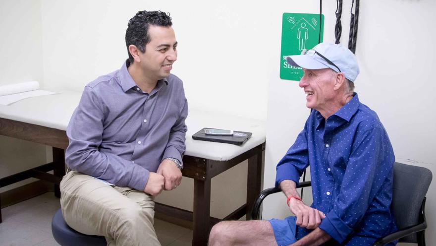 doctor consulting with patient