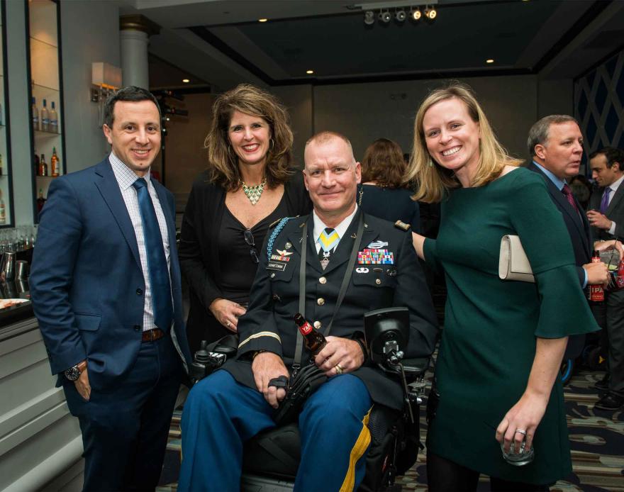 Veteran with family
