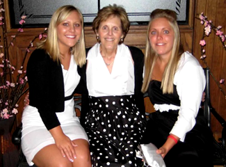 Jane Calmes and her daughters